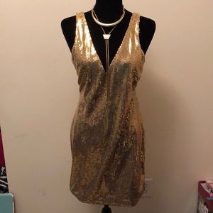 Gold party dress from Venus.